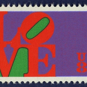 15 sellos postales antiguos sin usar LOVE Robert Indiana 1973 8c. Invitaciones de boda ¡Envío gratis! La fuente número 1 Los mejores precios en sellos antiguos