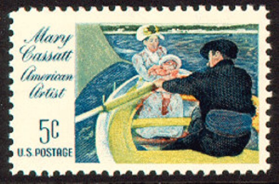 #1 source The best prices on Vintage postage stamp 20x MARY CASSATT Boating Party Artist 1966 5c Unused Vintage Postage Stamp Free Shipping