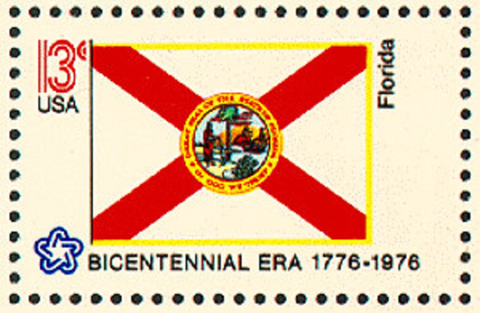 10x FLORIDA FLAG 1976 13c Unused Vintage Postage Stamp Free Etsy