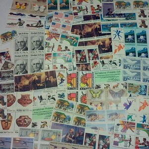 50 DIFFERENT Unused USA 1976-1981 Postage Stamps 13c to 18c RANDOM MiX Nice Variety! #1 Source for Vintage stamps. *Please Read Description*