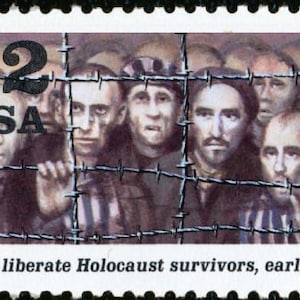 3x FÖRINTELSEN ÖVERLEVANDE Koncentrationsläger Befrielse Andra världskriget 32c Oanvänt frimärke Fri frakt! #1 källa Bästa priserna på vintagefrimärken