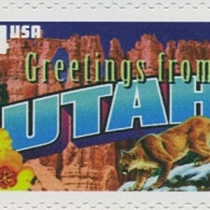 5 francobolli vintage non utilizzati dell'UTAH Salt Lake City UT 2002 34c. Serie Saluti dall'America Spedizione gratuita! I migliori prezzi sui francobolli vintage