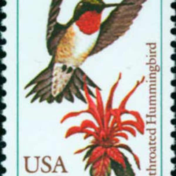 5x HUMMINGBIRD Ruby Throated 1992 29c Postage Stamps. Free Shipping! Your #1 source with the best prices on Vintage stamps