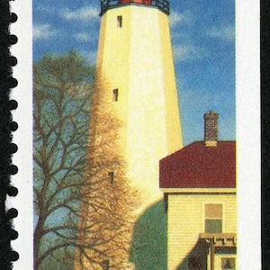 7x SANDY HOOK Lighthouse New Jersey 1990 25c Unused Vintage Postage Stamp. Free Shipping! Your #1 source. The best prices on Vintage stamps