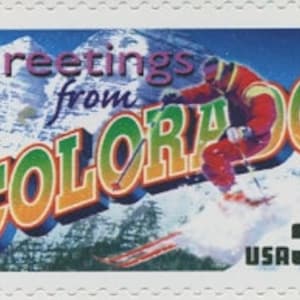 5x COLORADO Denver Aspen Vail Pueblo 2002 Greetings 34c Unbenutzte Briefmarke. Kostenloser Versand! #1 Herkunft. Sehr guter Vintagezustand