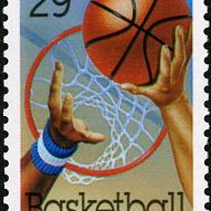 7x BALONCESTO Deportes 1991 29c Sello postal azul sin usar ¡Envío gratuito! Fuente n.° 1 Los mejores precios en sellos antiguos