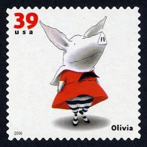 4x OLIVIA DAS SCHWEIN Kinderbuch Tiere 39c Briefmarke Versandkostenfrei!  #1 Quelle Beste Preise für Vintage-Briefmarken