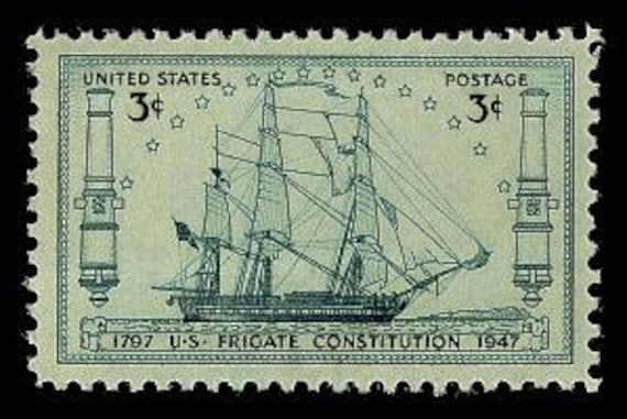 20x NAVY FRIGATE CONSTITUTION Military Ship 1947 3c Green Unused Postage stamp Free Shipping! #1 Source Best Prices on Vintage Stamps