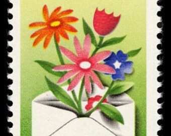12 x LETTRES LIFT SPIRITS fleurs 1980 15 c vert timbre-poste inutilisé livraison gratuite ! N°1 des meilleurs prix sur les timbres anciens