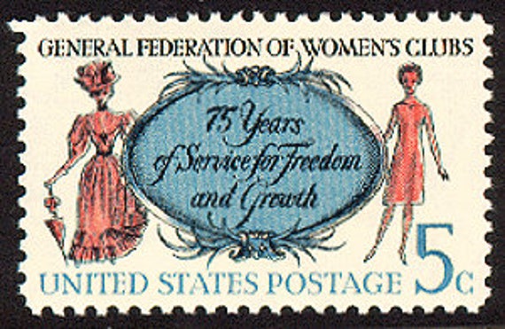 20x WOMEN'S CLUB FEDERATION 1966 5c 未使用ヴィンテージ切手 送料