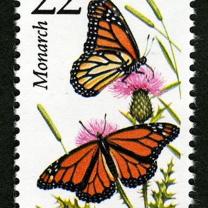 5x MONARCH BUTTERFLY American Wildlife 1987 22c Unused Postage Stamp. Free Shipping! #1 Source. Best prices on Vintage stamps