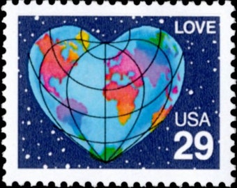 7x LOVE 1991 29c Unused Vintage Postage Stamp Wedding invitations. Free Shipping #1 Source For Vintage Postage Stamps With The Best Prices