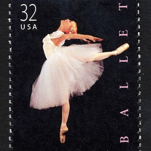 6x BALLET BALLERINA Dancing 1998 32c Black Unused Postage Stamp Free Shipping! #1 source Best prices on Vintage stamps