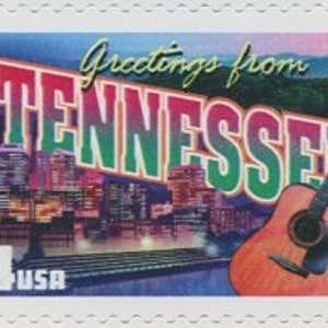 5 x TENNESSEE Greetings Nashville Knoxville 2002 34c timbre-poste vintage inutilisé. Livraison gratuite ! Source n°1. Meilleurs prix sur les timbres vintage