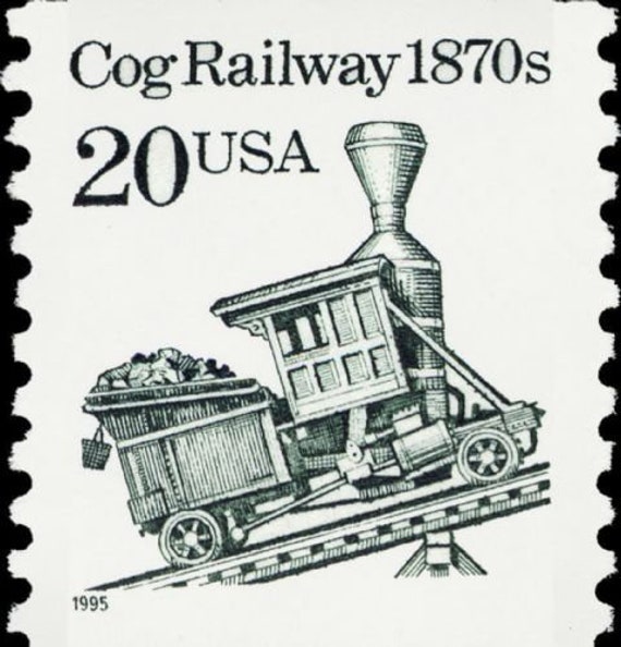 10x COG RAILWAY ニューハンプシャー コロラド TRAINS 1995 20セント未