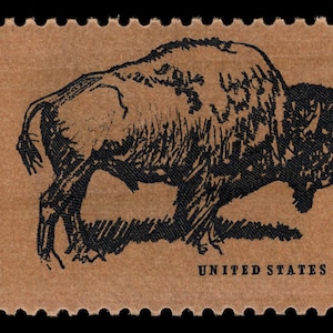 15 sellos postales de búfalo y bisonte, Wyoming, Montana, 1970, 6 c, marrón, sin usar. ¡Envío gratis! Los mejores precios en sellos antiguos.
