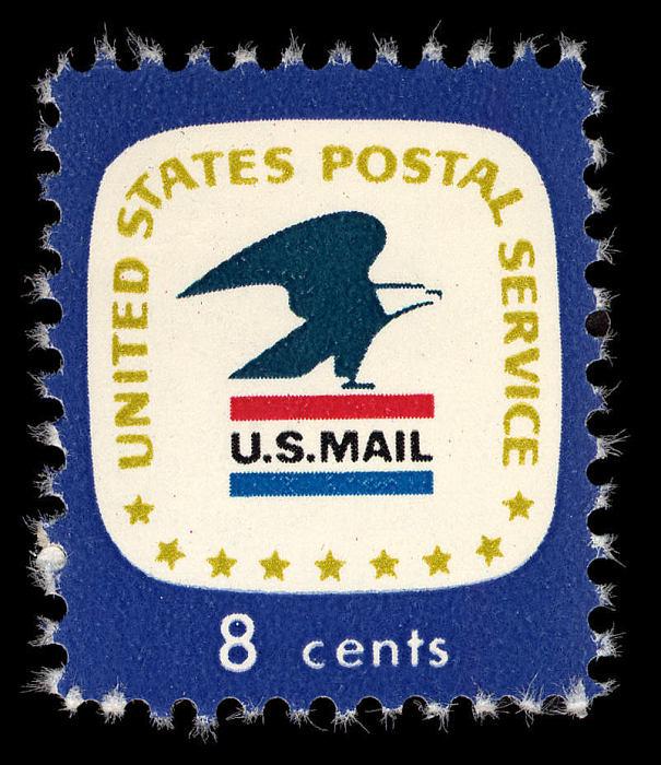 切手1 USPS郵便局エンブレムイーグル1971年8セント青未使用切手20枚送料無料