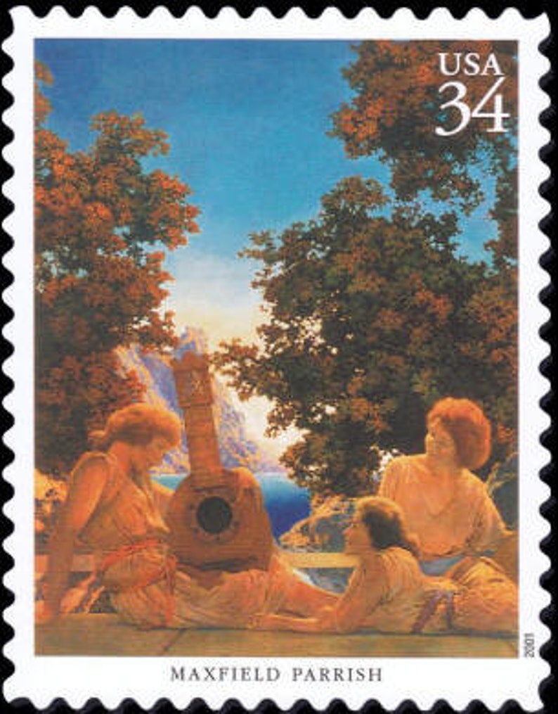 20 Diff AMERICAN ILLUSTRATORS Artists 2001 34c Unused Vintage Postage ...