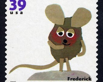 4x FREDERICK Mouse Children's Book Animals Leo Lionni 2006 39c Postage stamps Free Shipping!  #1 source Best prices on Vintage stamps
