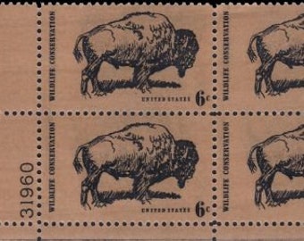 15x BUFFALO BISON Wyoming Montana Wildlife 1970 6c Brown Unused Postage Stamp. Free Shipping! #1 Source Best prices on Vintage stamps