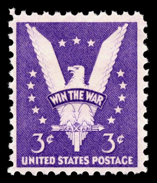 12x WWII WIN the WAR World War Military Victory 1942 3c Purple  display picture 1