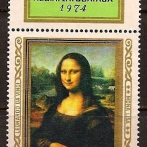 モナリザ レオナルド ダ ヴィンチ 絵画 ハンガリー 1974 未使用切手