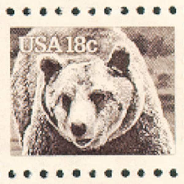 10x BROWN BEAR Wild Animals WILDLIFE 1981 18c Unused Postage Stamps Free Shipping Your #1 source The best prices on Vintage stamps