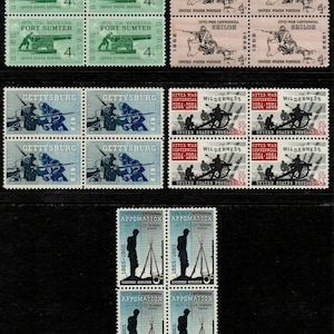 20x Batallas de la GUERRA CIVIL 1961-1965 4c y 5c Sellos postales no utilizados (5 Diff) ¡Envío gratis! Fuente #1 Los mejores precios en sellos postales antiguos