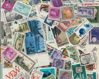 ALL DIFFERENT USA 1930's-1990's Unused Postage Stamps Big Variety
