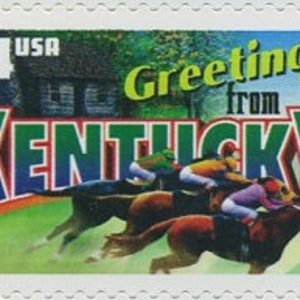 5x KENTUCKY 2002 34c Selo postal vintage não utilizado. Saudações da série América Frete Grátis! Fonte nº 1. Melhores preços em selos vintage