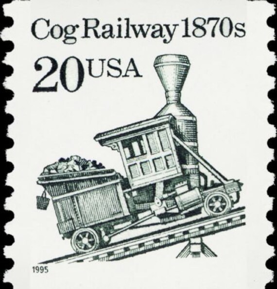 10x COG RAILWAY ニューハンプシャー コロラド TRAINS 1995 20セント未