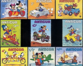 ディズニー ミッキー ミニー ドナルドダック 交通 アンティグア 1979