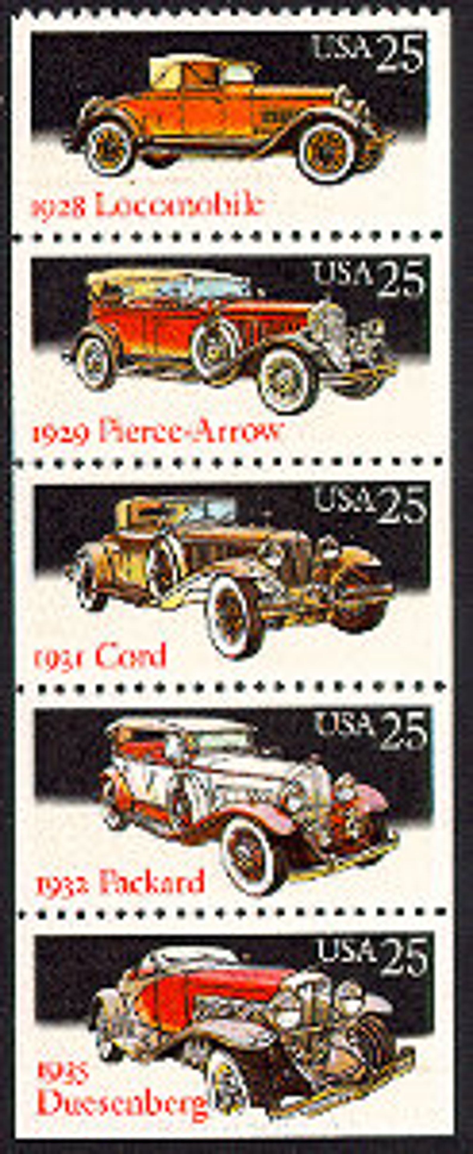 10x CLASSIC CARS 1988 25c Unused Vintage Postage Stamps Free - Etsy Ireland