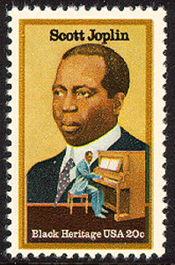 10x Scott Joplin 1983 20c Vintage Postage Stamp Free Shipping Etsy