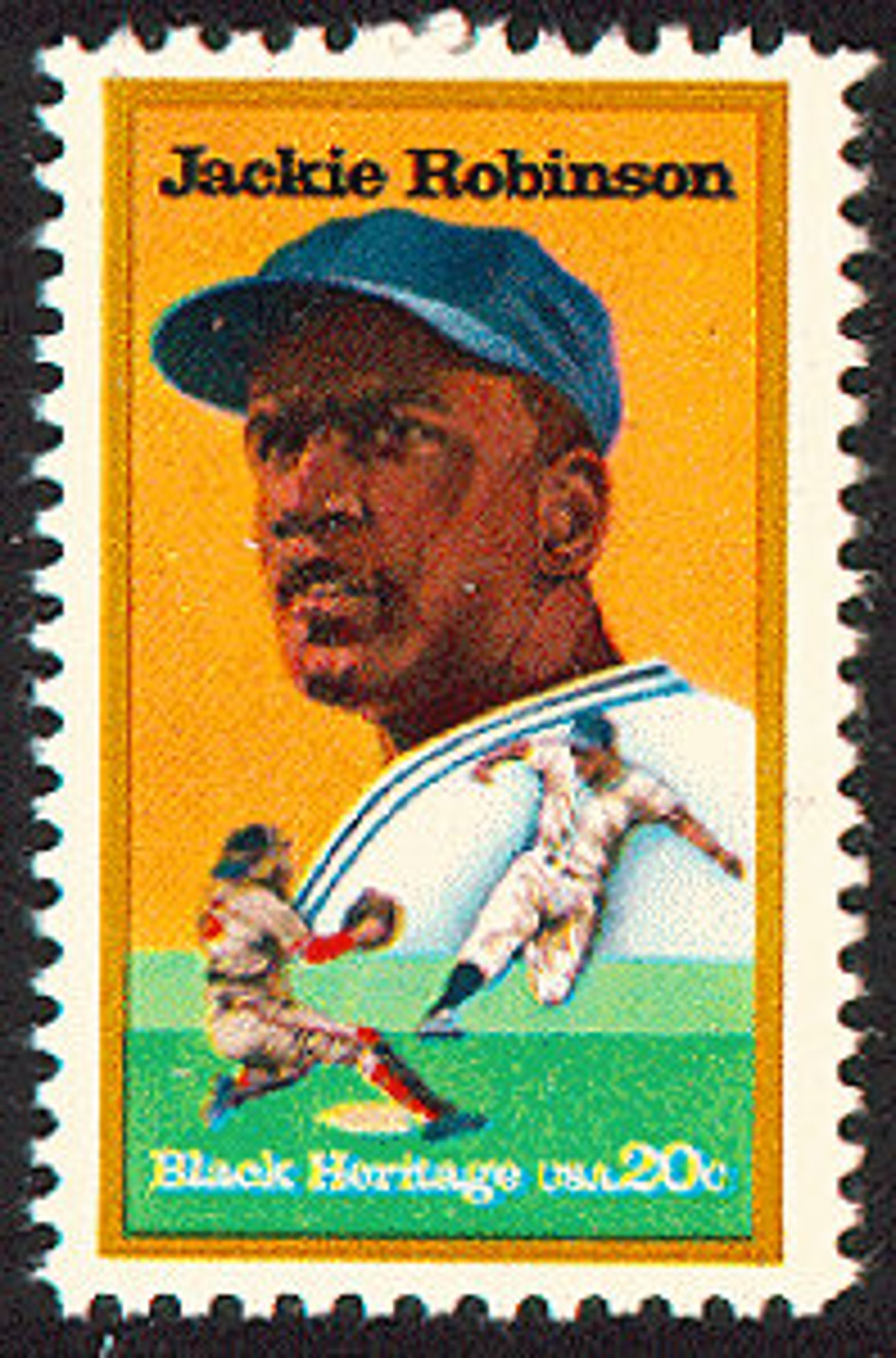 10x BASEBALL Jackie Robinson Black Heritage Series 1982 20c Etsy