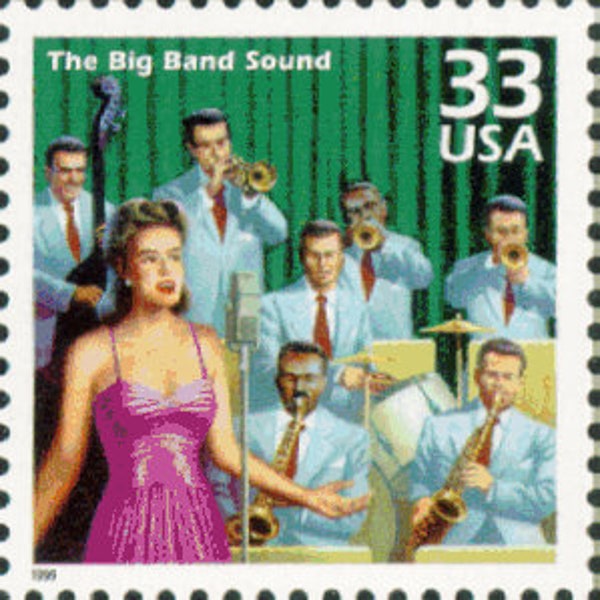 4x BIG BAND Music Swing Jazz Celebrate the Century 1940's 33c Unused Vintage Postage Stamp Free Shipping #1 Source The Best Prices