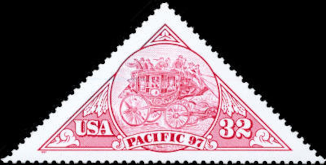 6x トライアングル スタンプ ステージコーチ ファン 1997 32c 赤 未