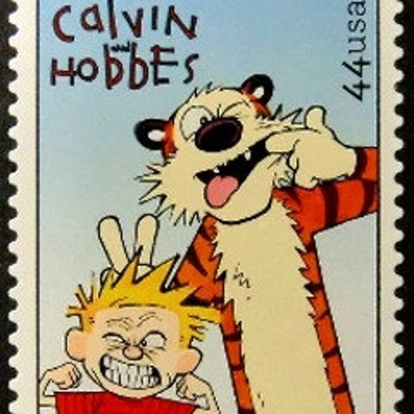 2x CALVIN & HOBBES Comics Strip Classic 44c Unused Postage Stamp Free Shipping! #1 source with the best prices on Vintage postage stamps