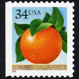 5x NARANJAS Frutas Cítricos Florida California 2001 34c Sello postal sin usar ¡Envío gratis! #1 Fuente Los mejores precios en sellos antiguos