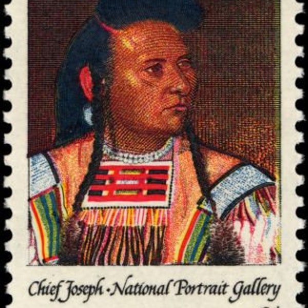 20x INDIAN Chief Joseph Nez Perce Tribe Native American 1968 6c Unused Postage Stamp Free Shipping!  #1 Source Best prices on Vintage stamps