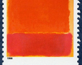 4x MARK ROTHKO #12 Artist PAINTING 1998 32c Orange Unused Postage Stamp. Free Shipping! #1 Source Best prices on Vintage stamps