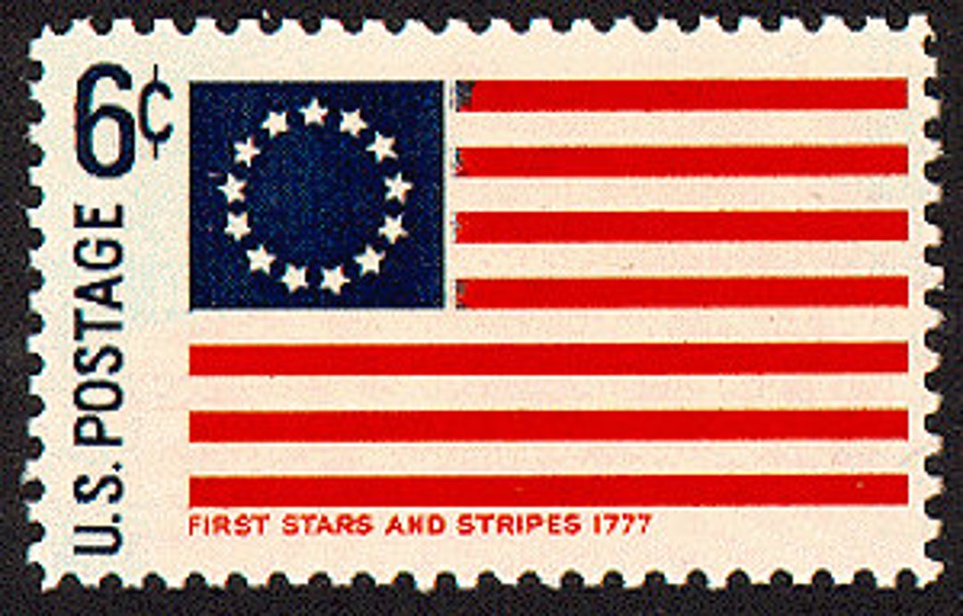 オリジナル　The Stars and Stripes 20x FIRST STARS & STRIPES 1777 Historic Flag 1968 6c Unused