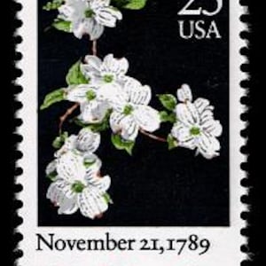 6 sellos postales de Carolina del Norte, "Flor de Cornejo", Raleigh, Charlotte, 1989, 25 centavos, sin usar. ¡Envío gratis! Los mejores precios en sellos antiguos.