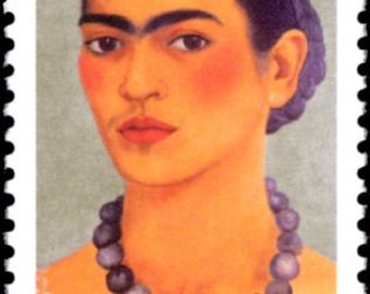 5x FRIDA KAHLO Mexican Female Painter Artist 2001 34c Vintage Postage Stamp Free Shipping! #1 Source for Vintage Postage Stamps