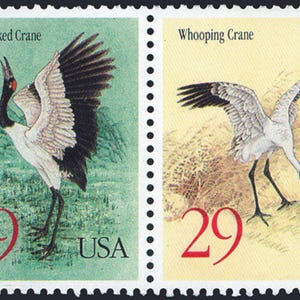 6 sellos postales GRÚAS, Aves Raras, 2 Diff. 1994, 29 c., Verde Amarillo, sin usar. ¡Envío gratis! Los mejores precios en sellos antiguos.