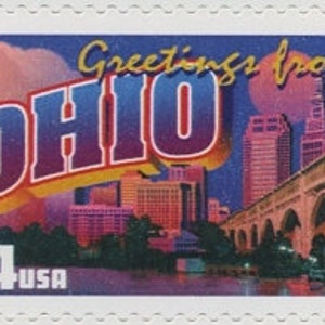5 francobolli vintage non utilizzati dell'OHIO 2002 34c. Serie Saluti dall'America Spedizione gratuita! Fonte n. 1.I migliori prezzi sui francobolli vintage