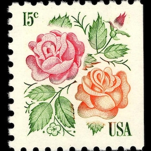 8x ROSAS Flores 1978 15c Rosa Naranja Verde Sello postal sin usar Invitaciones de boda ¡Envío gratis! Fuente n.° 1 Los mejores precios en sellos antiguos