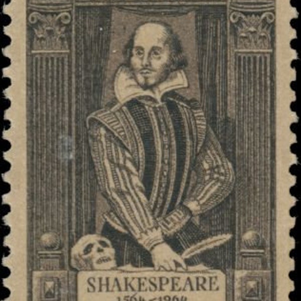 20x WILLIAM SHAKESPEARE Author Literature Bard 1964 5c Brown Unused Postage Stamps Free Shipping! #1 source Best prices on Vintage stamps
