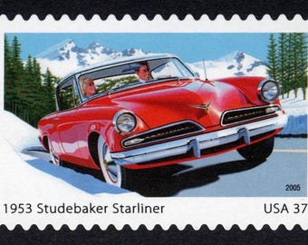 5x 1953 STUDEBAKER Starliner SPORT CAR 2005 37c Unused Postage Stamp Free Shipping #1 Source Best Prices on Vintage Stamps