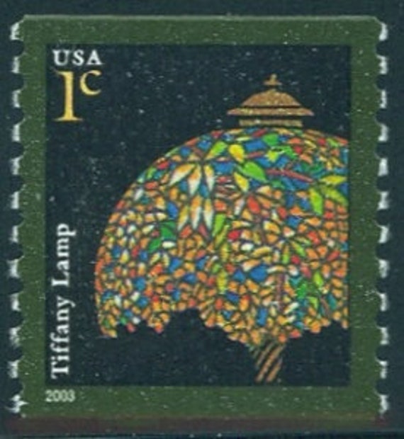 40x TIFFANY LAMP 1c Unused Vintage Postage Stamp Free Shipping 1 source With the Best Prices on Vintage stamps
